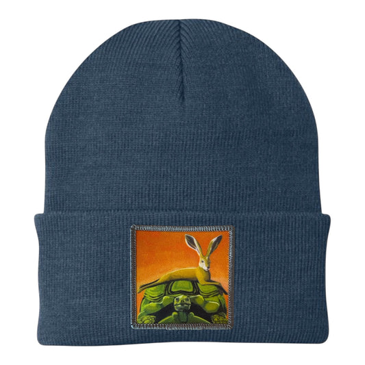 The Tortoise By a Hare Beanie Hats FlynHats