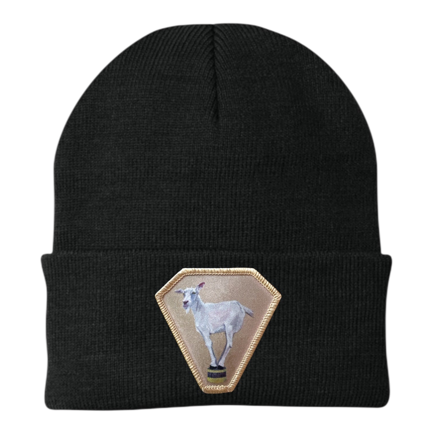 Diamond Goat Beanie Hats Flyn Costello Black