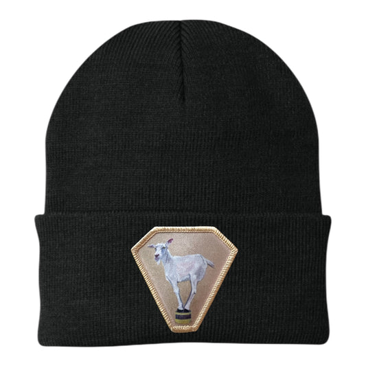 Diamond Goat Beanie Hats Flyn Costello Black