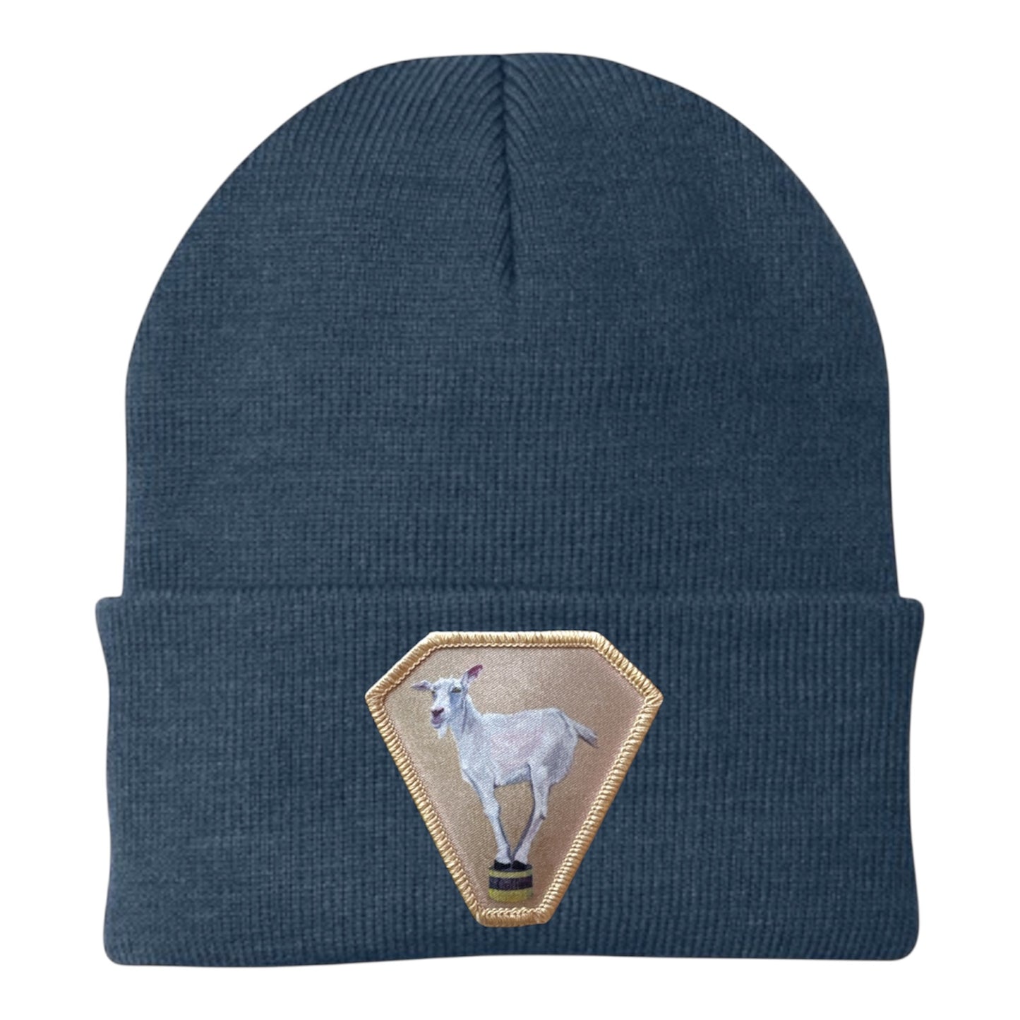 Diamond Goat Beanie Hats Flyn Costello Dusty Blue
