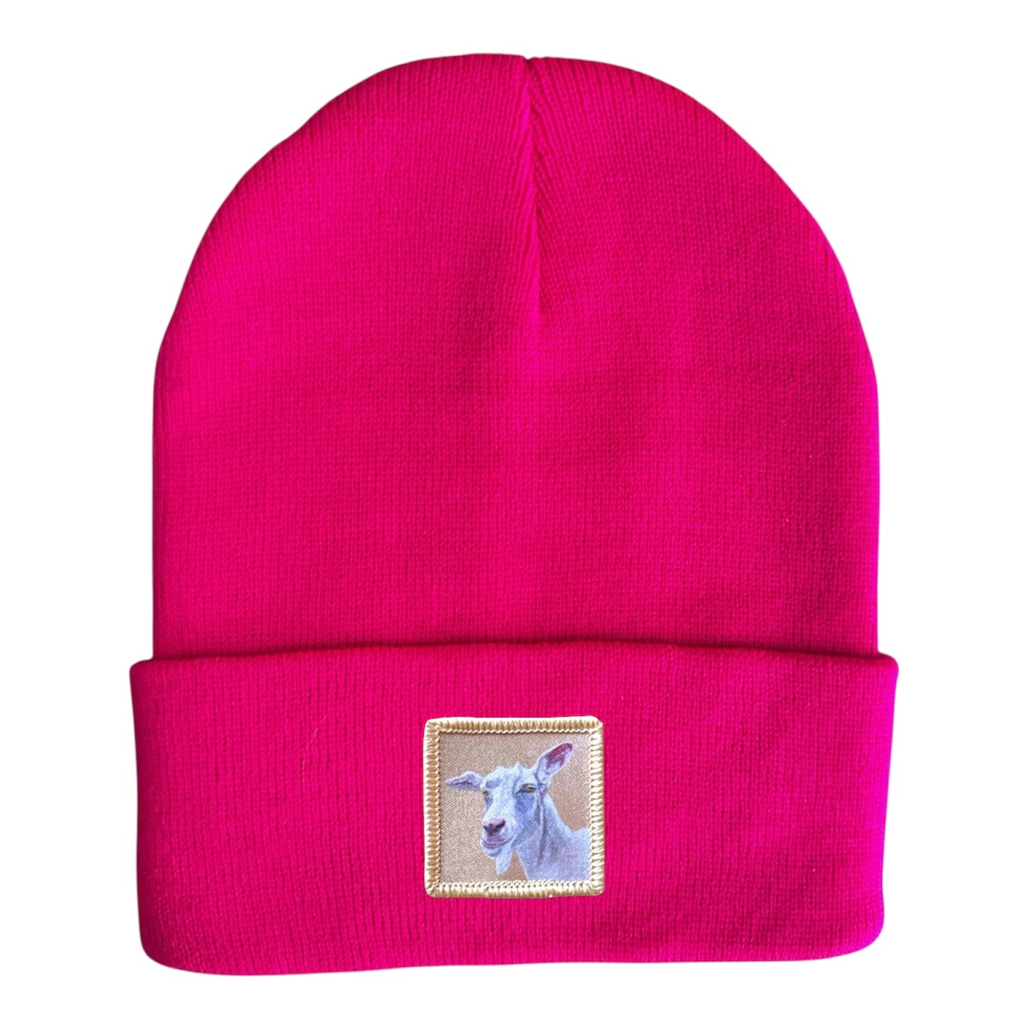 Little Goat Beanie Hats Flyn Costello Neon Fuchsia
