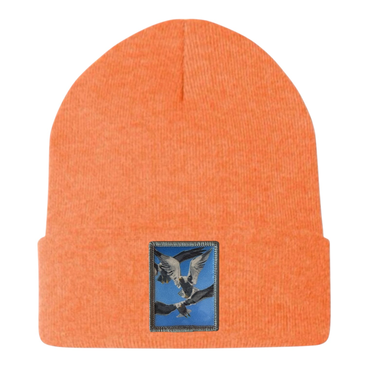 Flock Of Seagulls Beanie Hats FlynHats Heather Orange