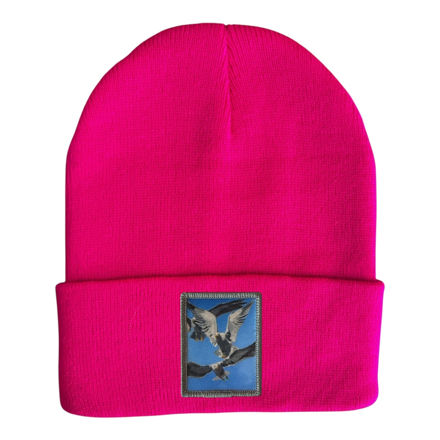 Flock Of Seagulls Beanie Hats FlynHats Neon Fuchsia