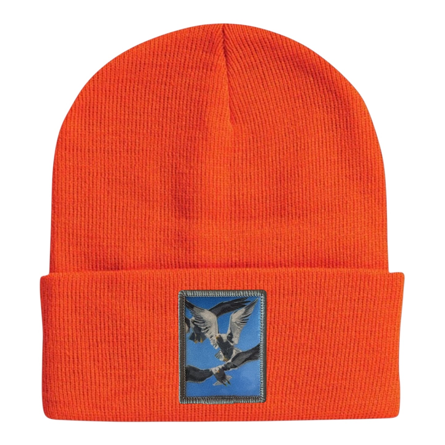 Flock Of Seagulls Beanie Hats FlynHats Neon Orange