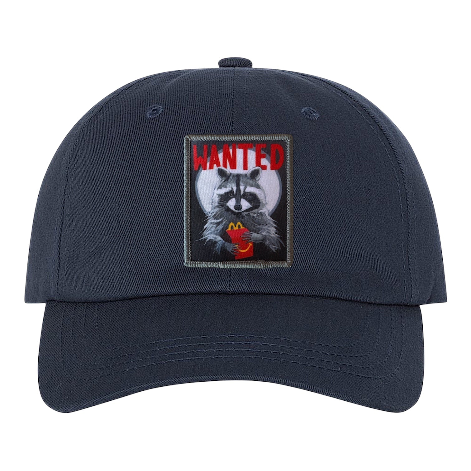 WANTED Dad Hat Hats FlynHats Eco-Washed Navy