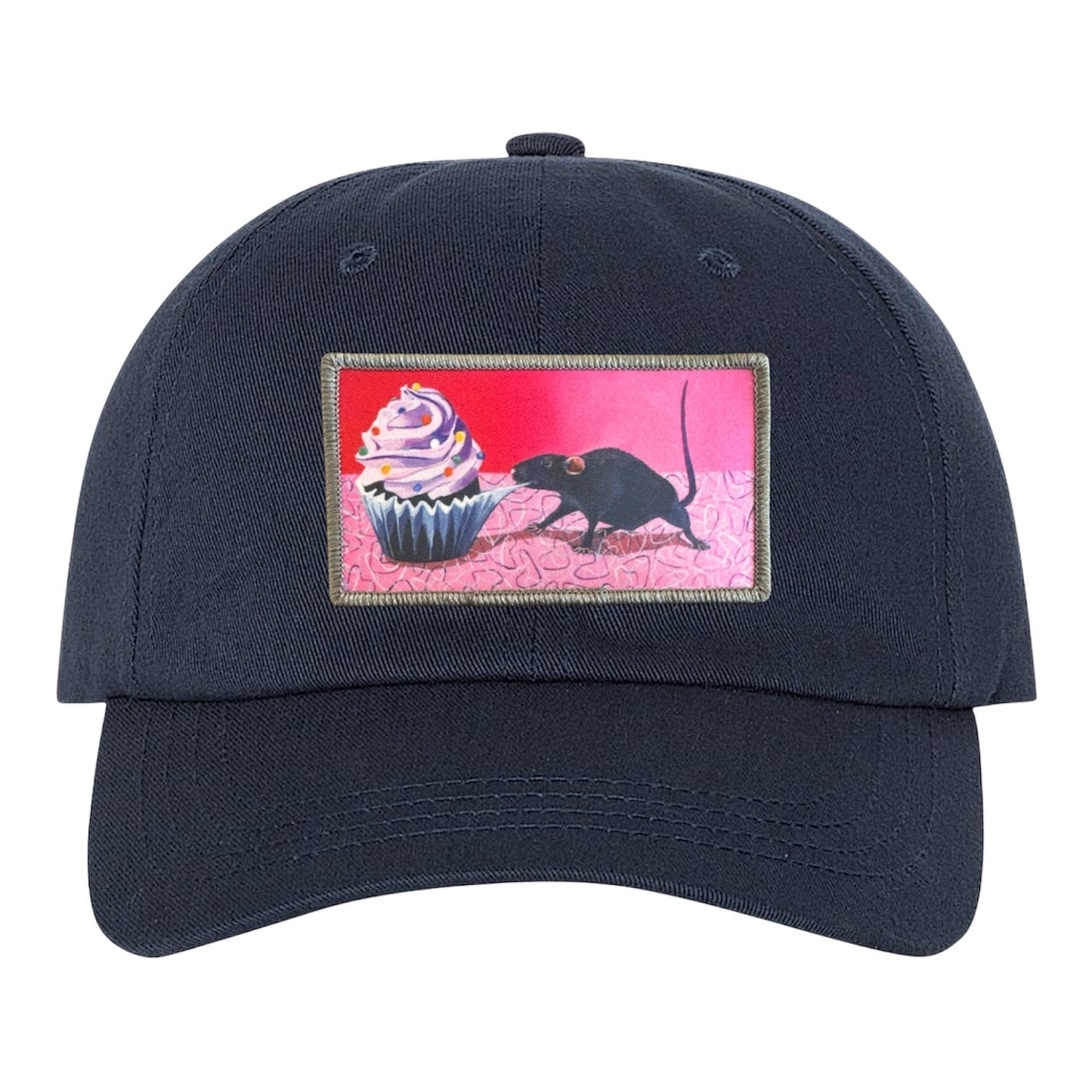 Rats Got My Cake Dad Hat Hats FlynHats Eco-Washed Navy