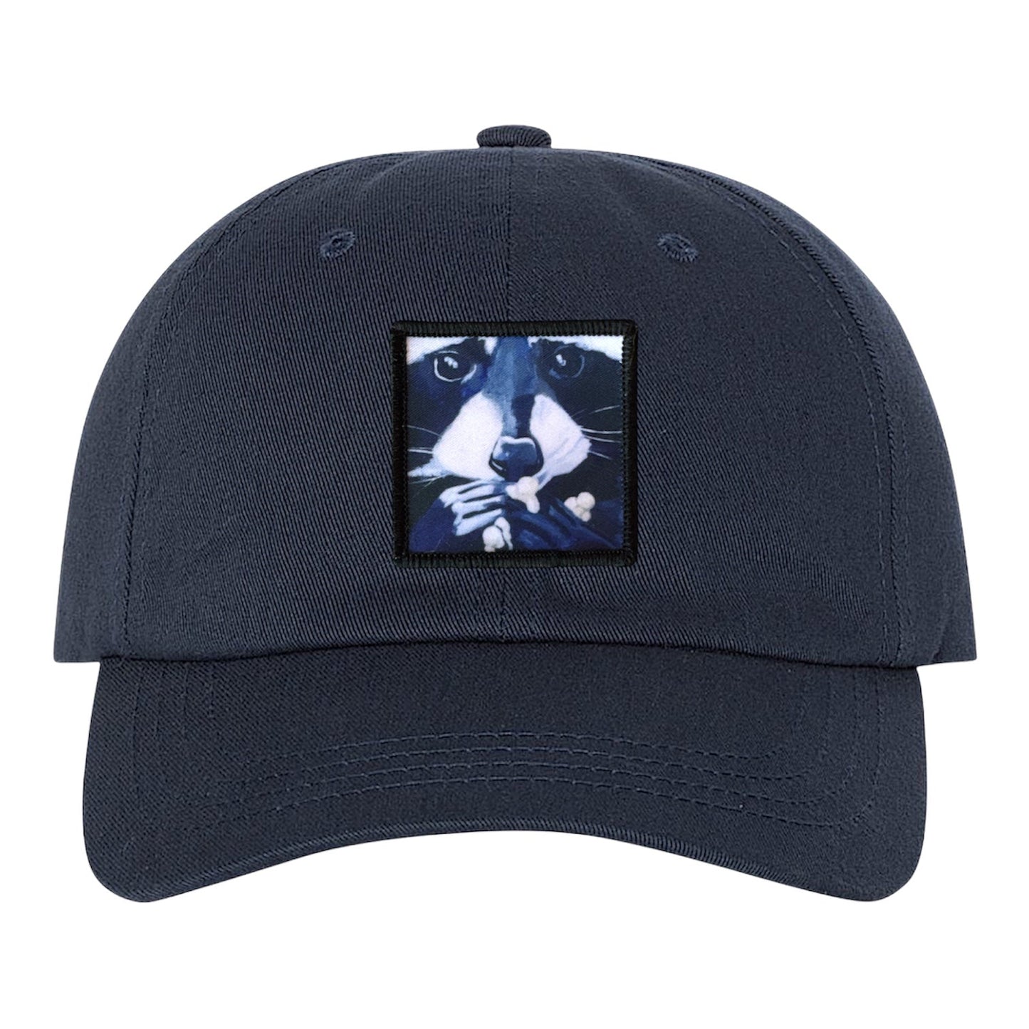 Raccoon Pop Dad Hat Hats FlynHats Eco-Washed Navy