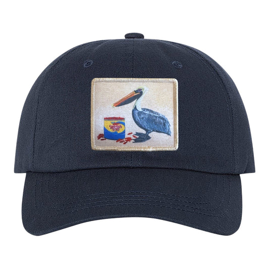 Gone Fishin' Dad Hat Hats FlynHats Eco-Washed Navy