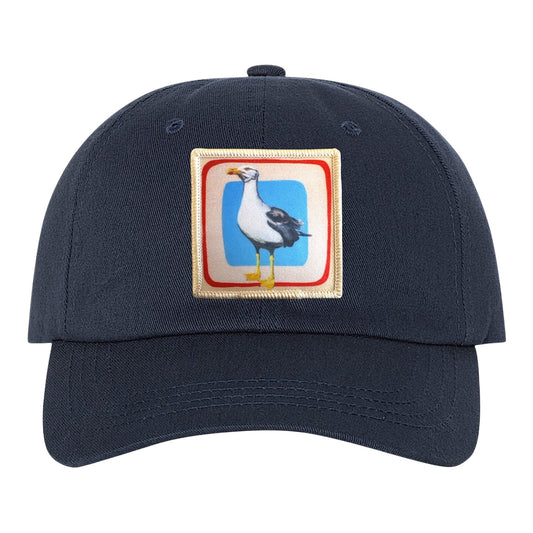 Seagull Dad Hat Hats FlynHats Eco-Washed Navy
