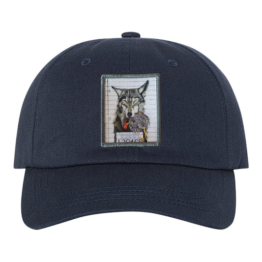 The Usual Suspects: Wolf Dad Hat Hats FlynHats Eco-Washed Navy