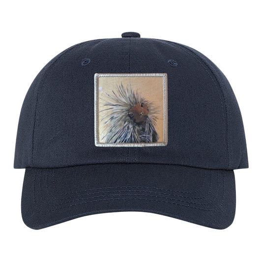 Porcupine Dad Hat Hats FlynHats Eco-Washed Navy