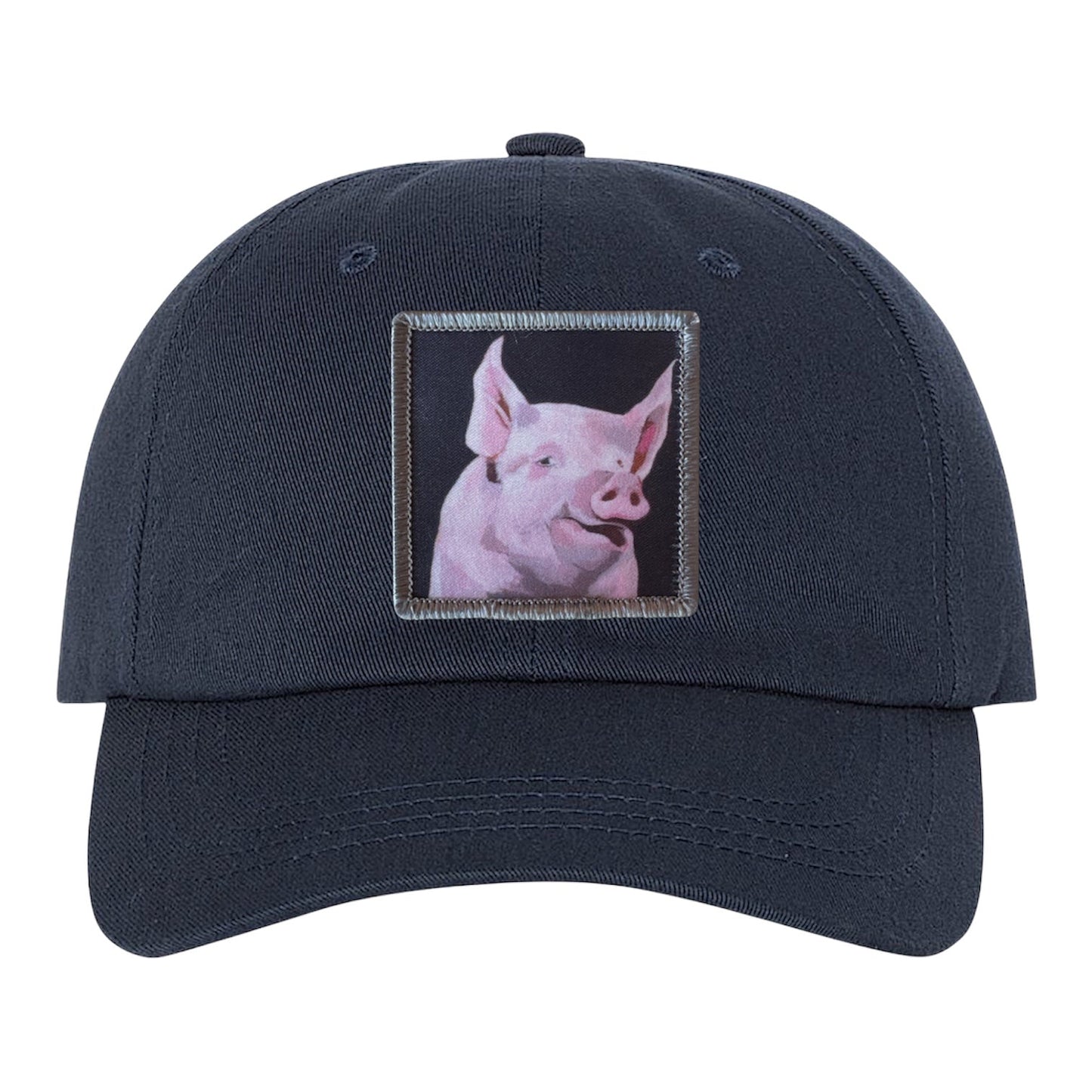 Piggie Dad Hat Hats FlynHats Eco-Washed Navy