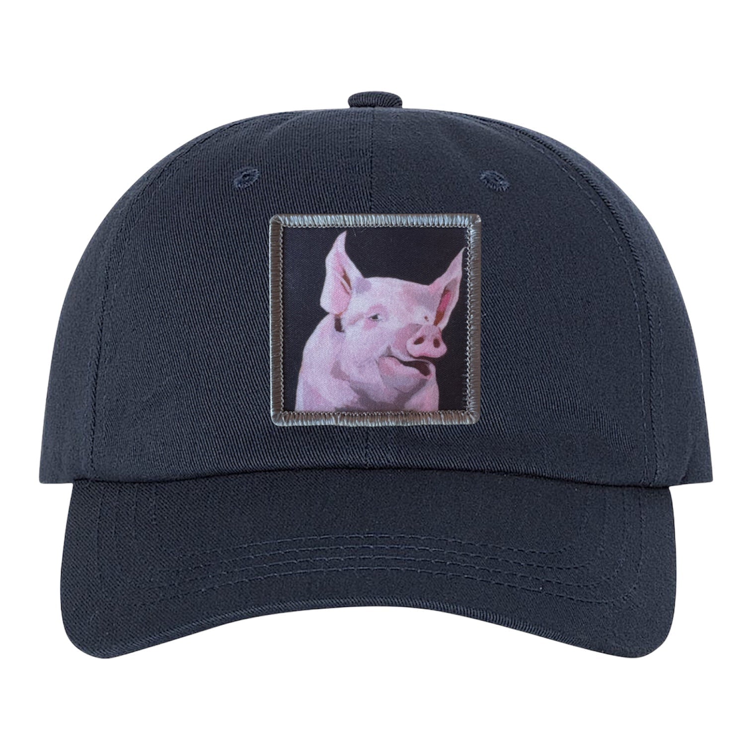 Piggie Dad Hat Hats FlynHats Eco-Washed Navy