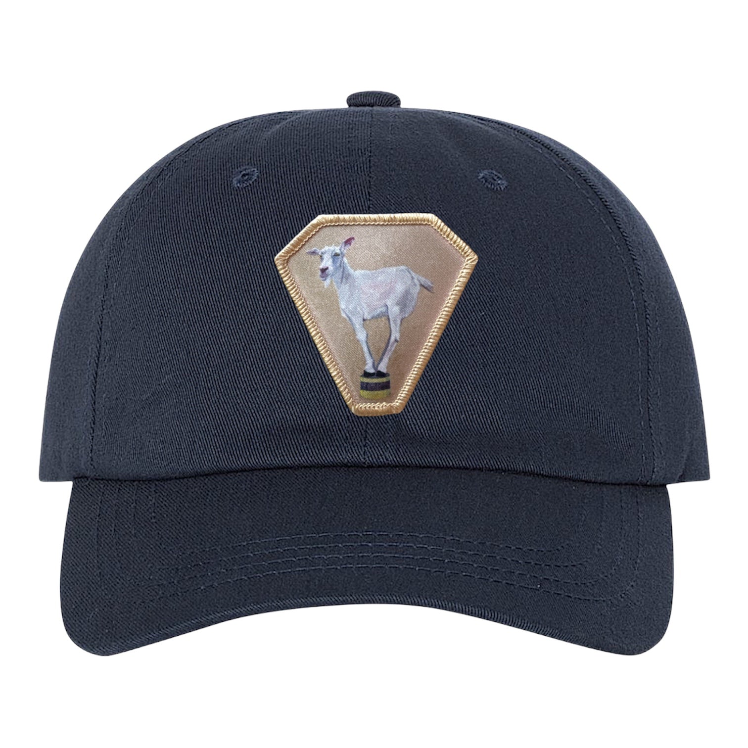 Diamond Goat Dad Hat Hats FlynHats Eco-Washed Navy