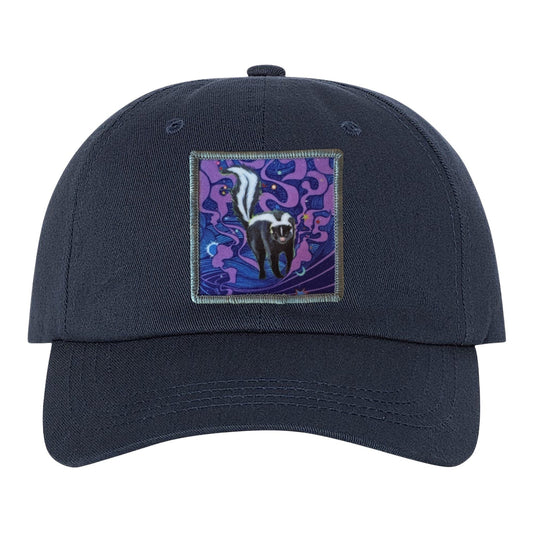 Skunky Haze Dad Hat Hats FlynHats Eco-Washed Navy