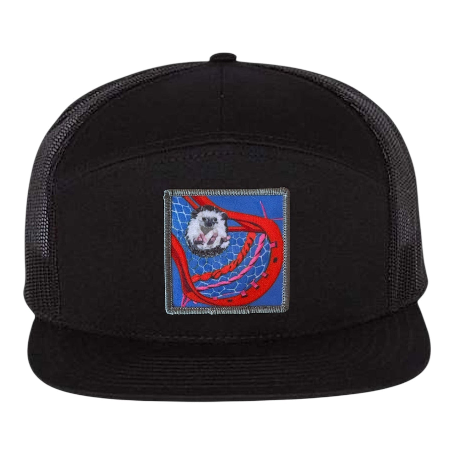Ball Hog Seven Panel Hat Hats FlynHats Black