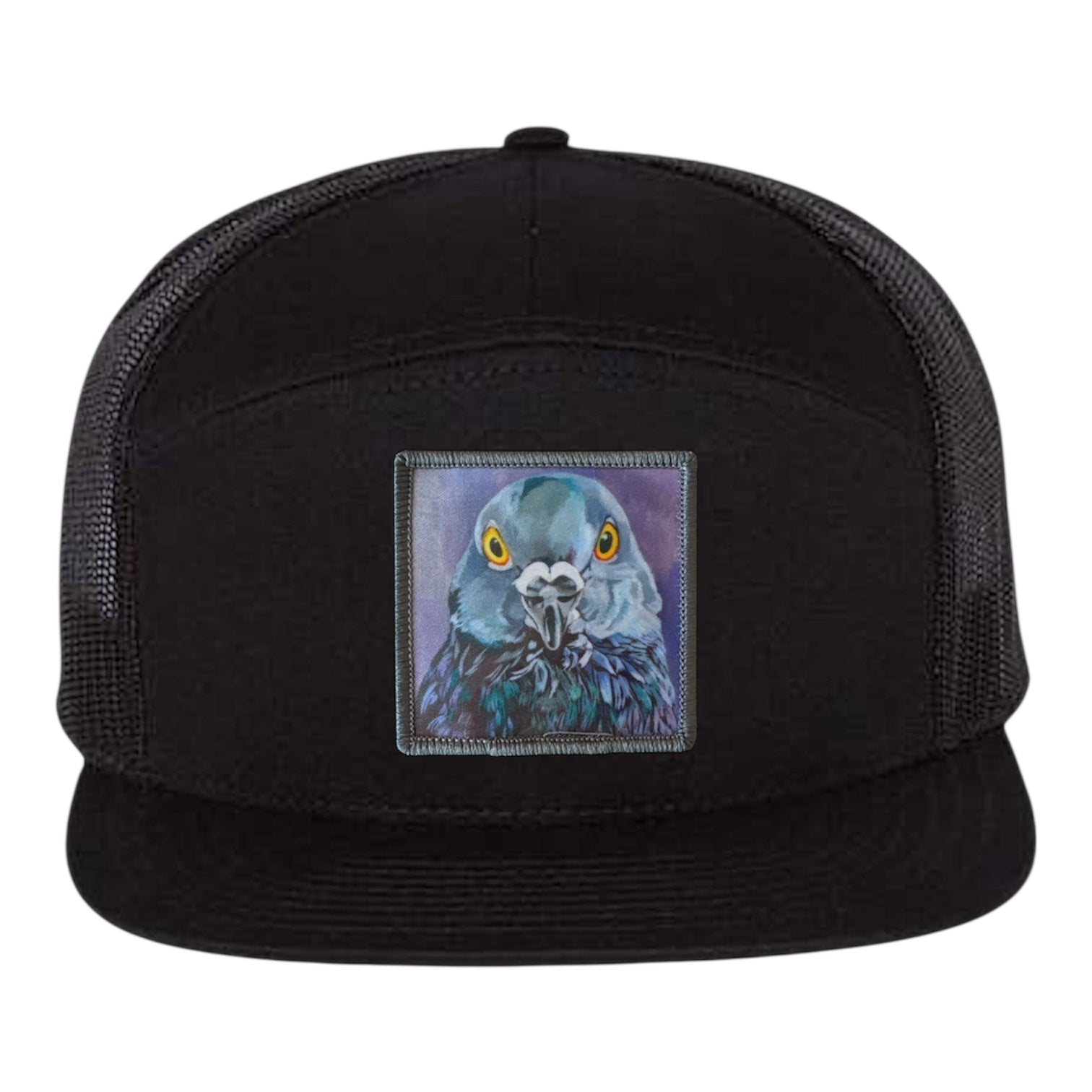 City Bird Seven Panel Hat Hats FlynHats Black