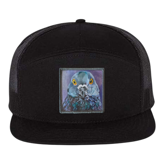 City Bird Seven Panel Hat Hats FlynHats Black