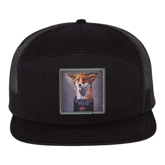 The Usual Suspects: Fox Seven Panel Hat Hats FlynHats Black