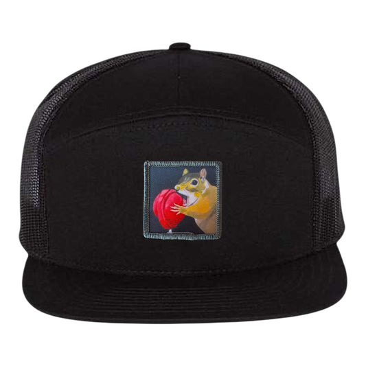 Lolly Seven Panel Hat Hats FlynHats Black