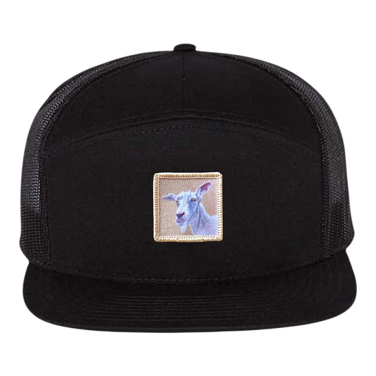 Little Goat Seven Panel Hat Hats FlynHats Black