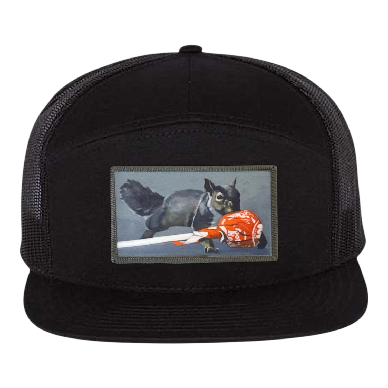 Black Seven Panel Hats Flyn Costello Secret Stash