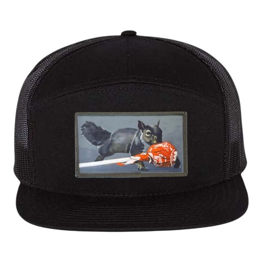 Secret Stash Seven Panel Hat Hats FlynHats Black