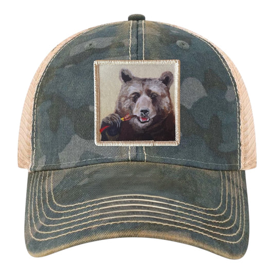 Navy Camo Unstructured Hats Flyn Costello Slim Jimmy