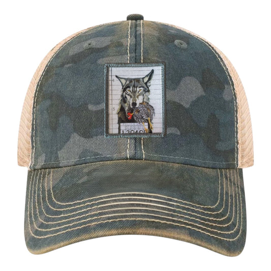 The Usual Suspects: Wolf Unstructured Hat Hats FlynHats Navy Camo