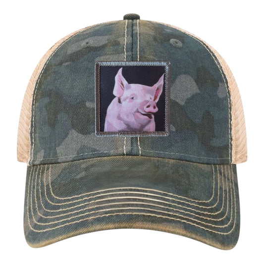 Piggie Unstructured Hat Hats FlynHats Navy Camo
