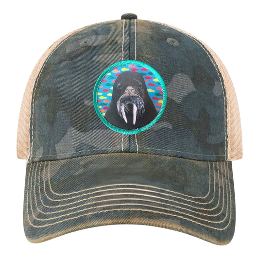 Walrus Unstructured Hat Hats FlynHats Navy Camo