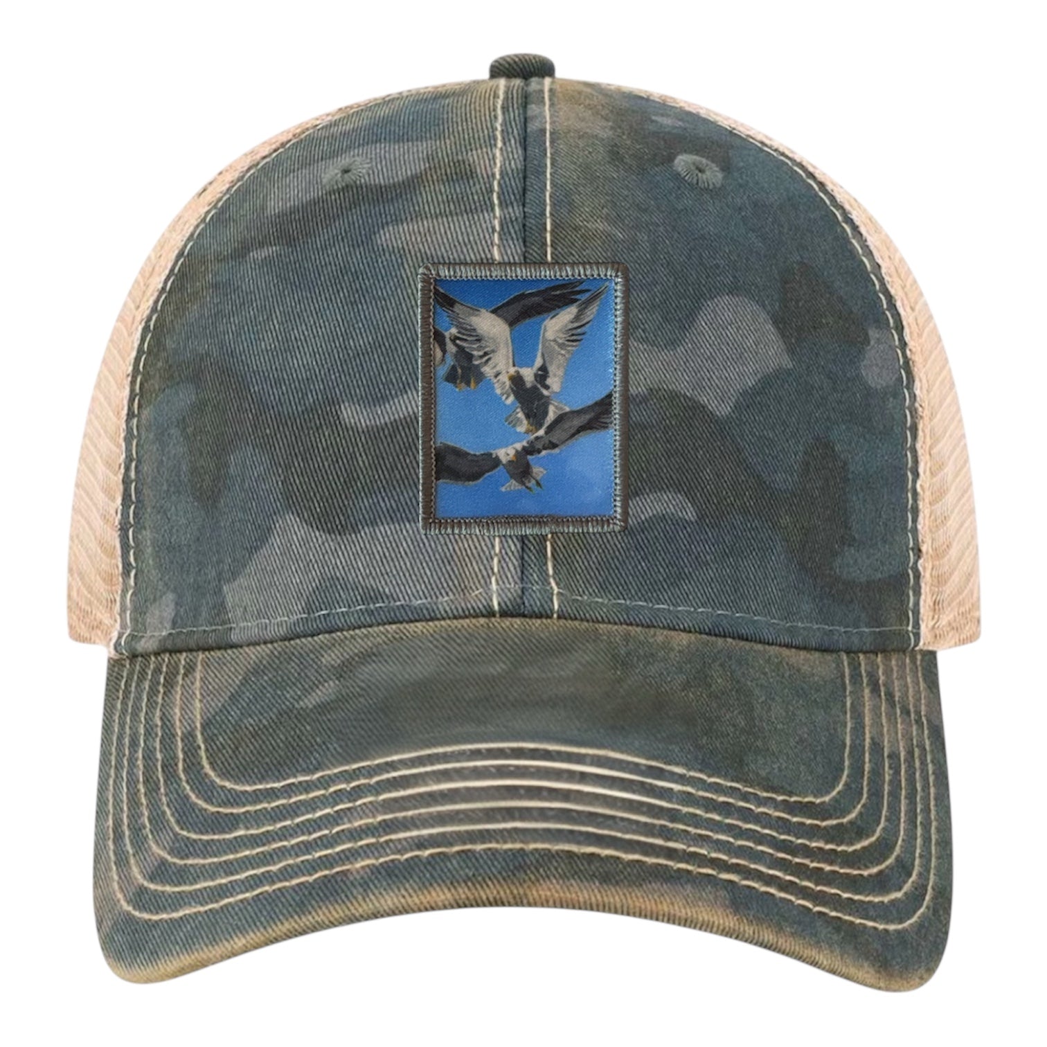 Flock Of Seagulls Unstructured Hat Hats FlynHats Navy Camo