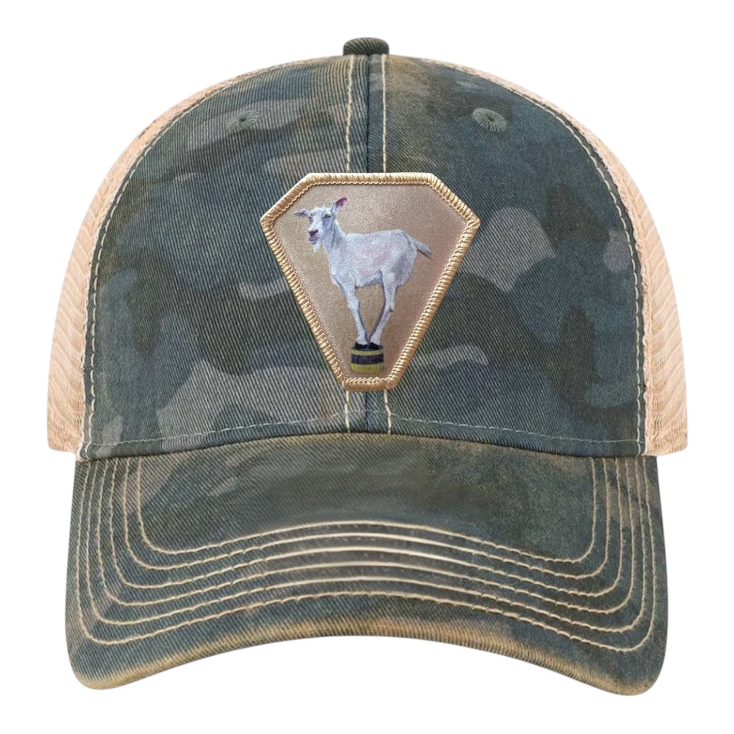 Diamond Goat Unstructured Hat Hats FlynHats Navy Camo