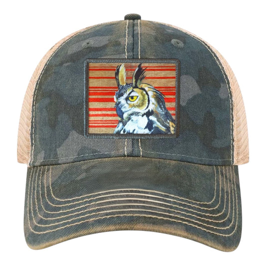 Red Gaia Unstructured Hat Hats FlynHats Navy Camo