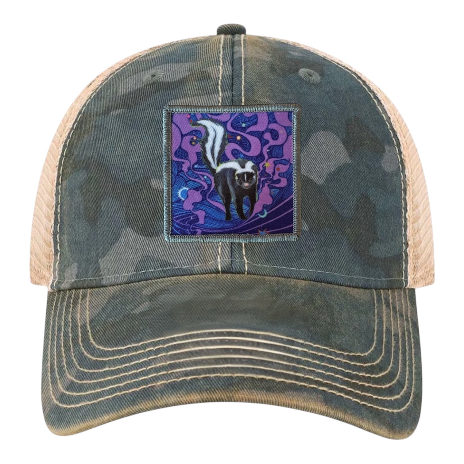 Skunky Haze Unstructured Hat Hats FlynHats Navy Camo