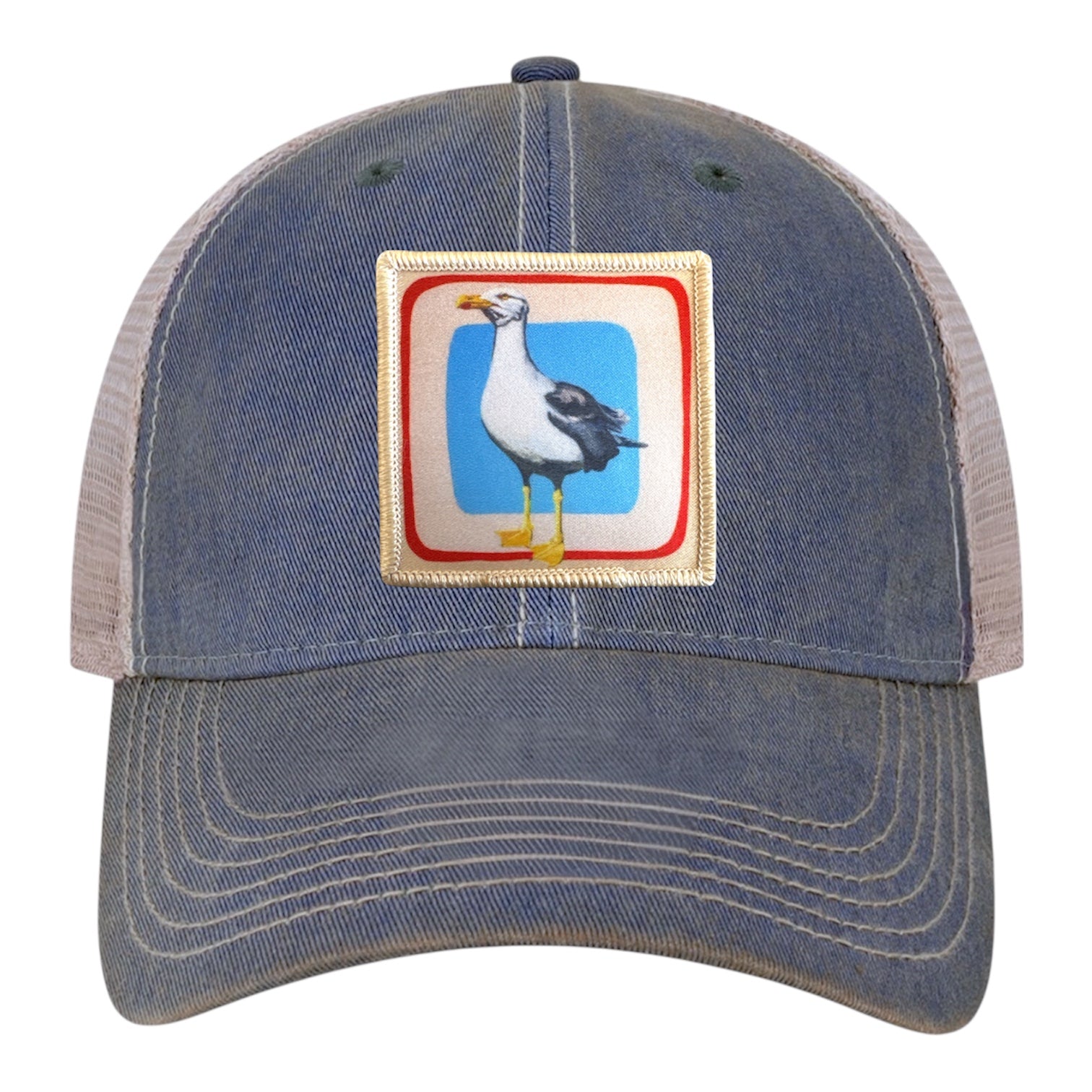 Navy/ Khaki Trucker Cap Hats FlynHats Seagull