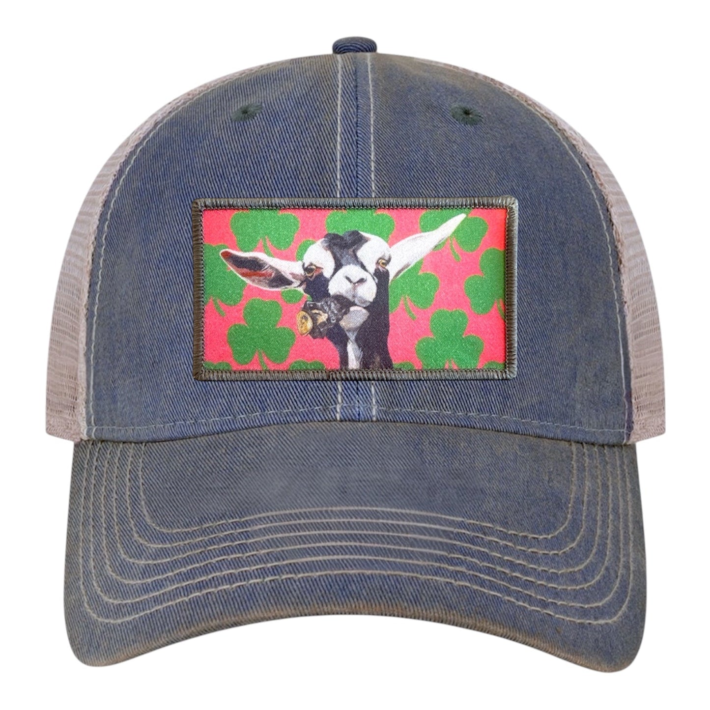 Can Crusher Trucker Hat Hats FlynHats Navy/Khaki