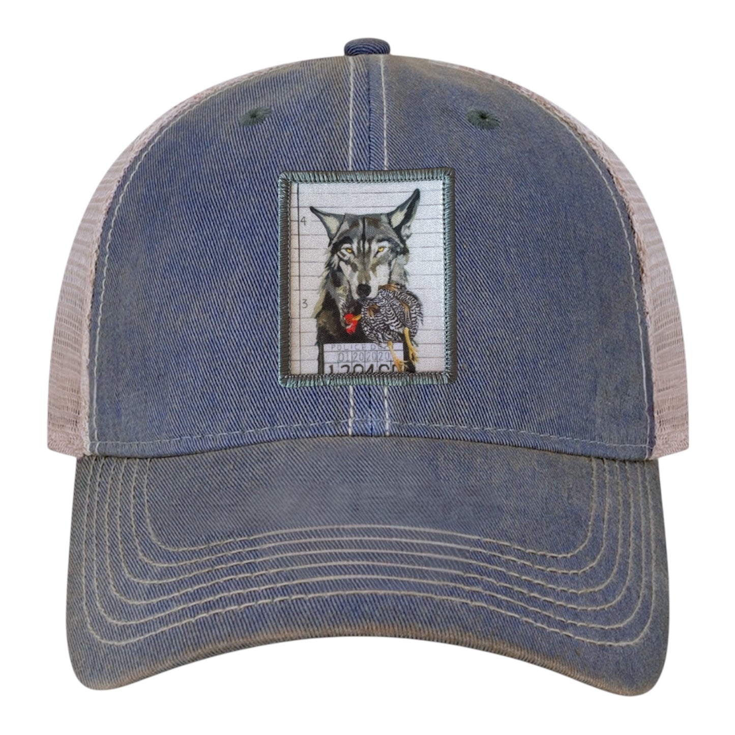 Navy/ Khaki Trucker Cap Hats FlynHats The Usual Suspects: Wolf