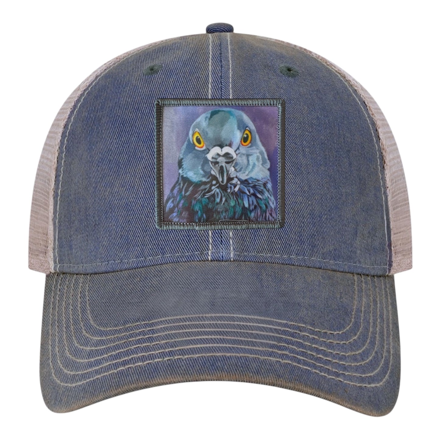 Navy/ Khaki Trucker Cap Hats FlynHats City Bird
