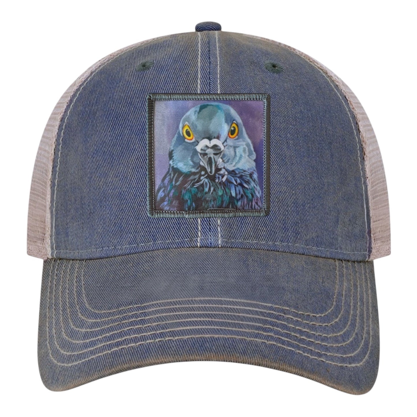 City Bird Trucker Hat Hats FlynHats Navy/Khaki