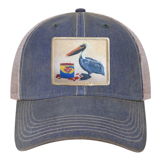 Gone Fishin' Unstructured Hat Hats FlynHats Navy Khaki