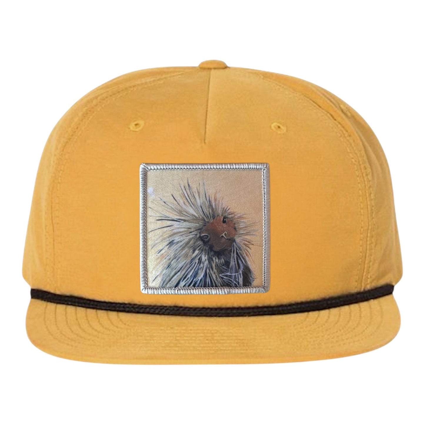 Porcupine Rope Cap Hats FlynHats Biscuit/Black