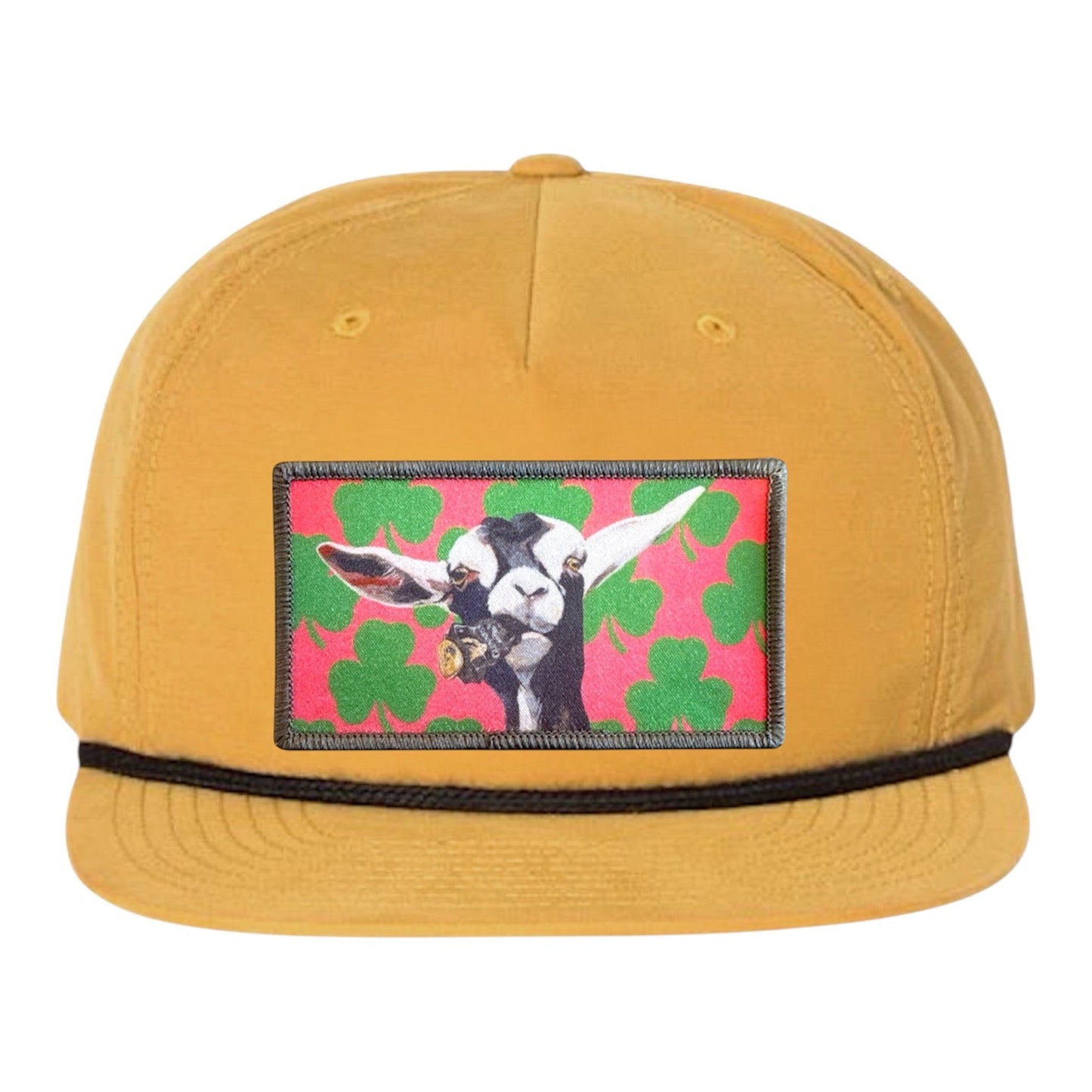 Can Crusher Rope Cap Hats FlynHats Biscuit/Black