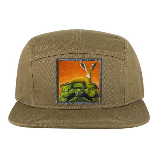 The Tortoise by a Hare Camper Hat Hats FlynHats Coyote