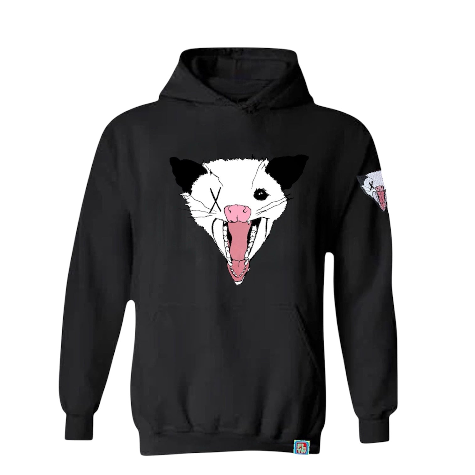 NOT DEAD YET Opossum Hoodie FlynHats S Black