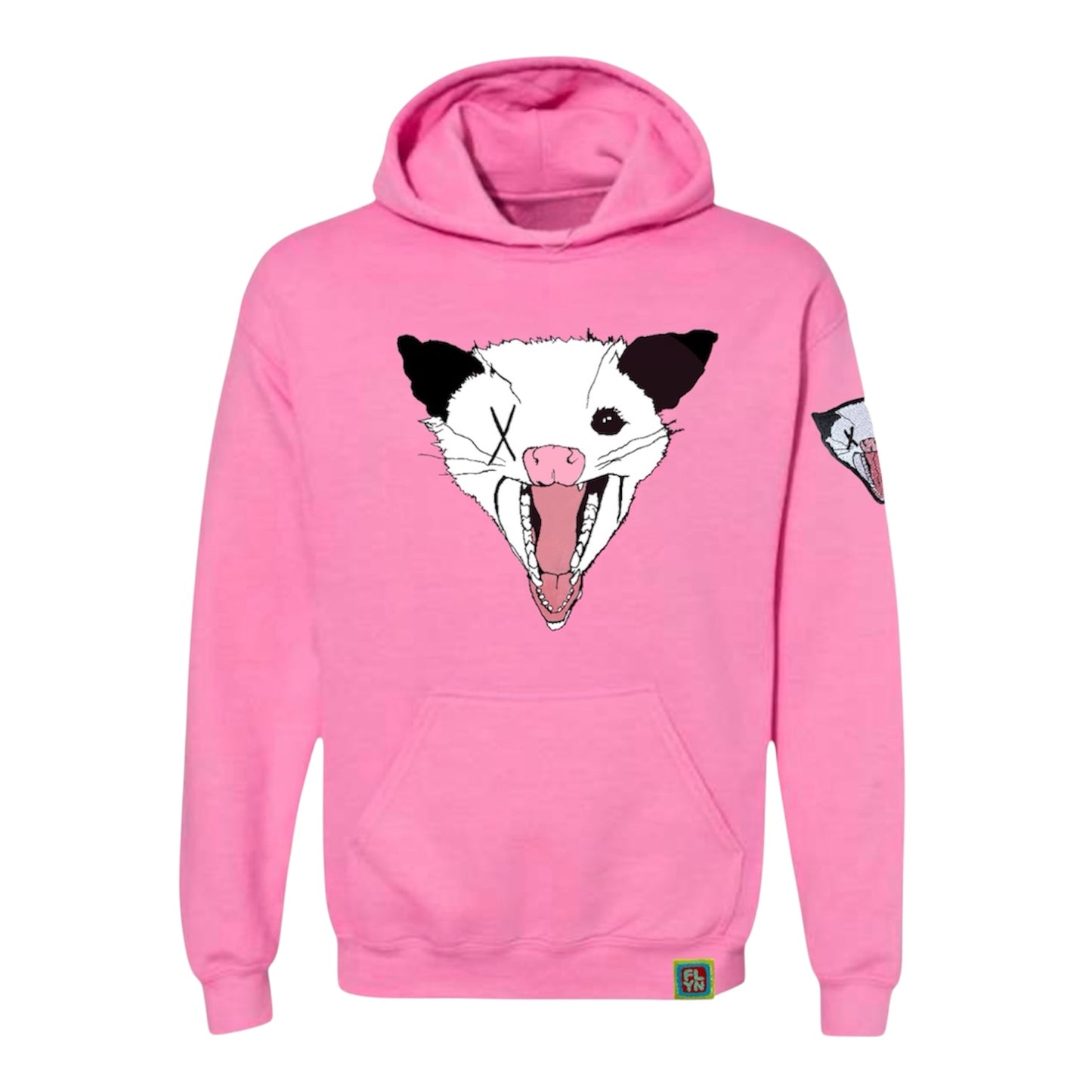 NOT DEAD YET Opossum Hoodie FlynHats S Pink