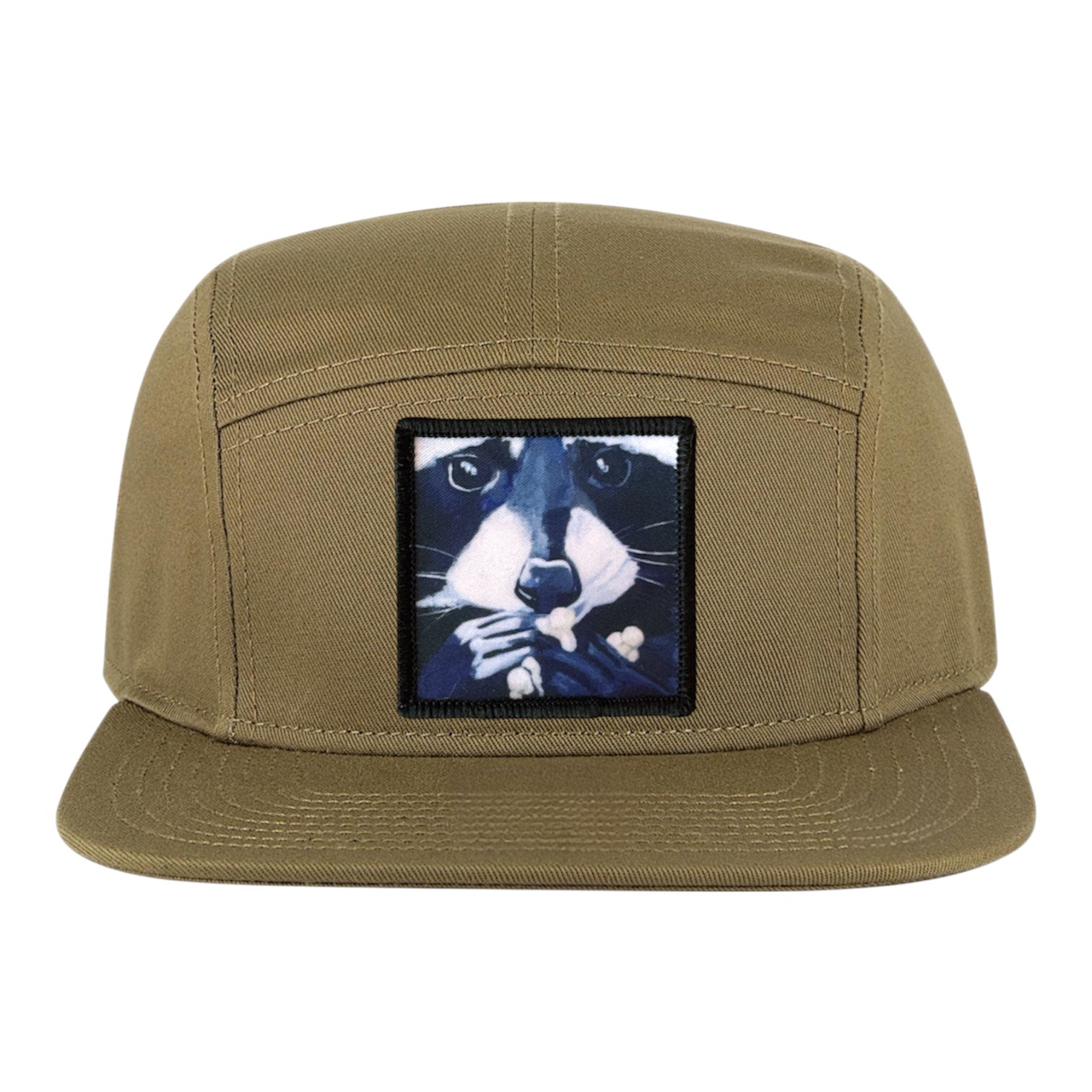 Raccoon Pop Camper Hat Hats FlynHats Coyote