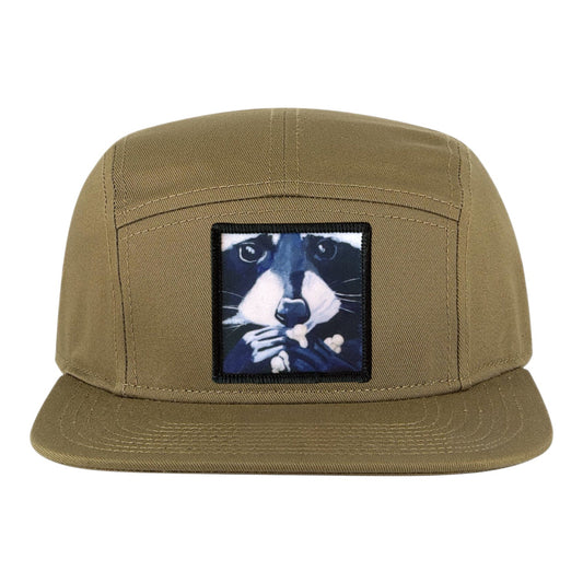Raccoon Pop Camper Hat Hats FlynHats Coyote