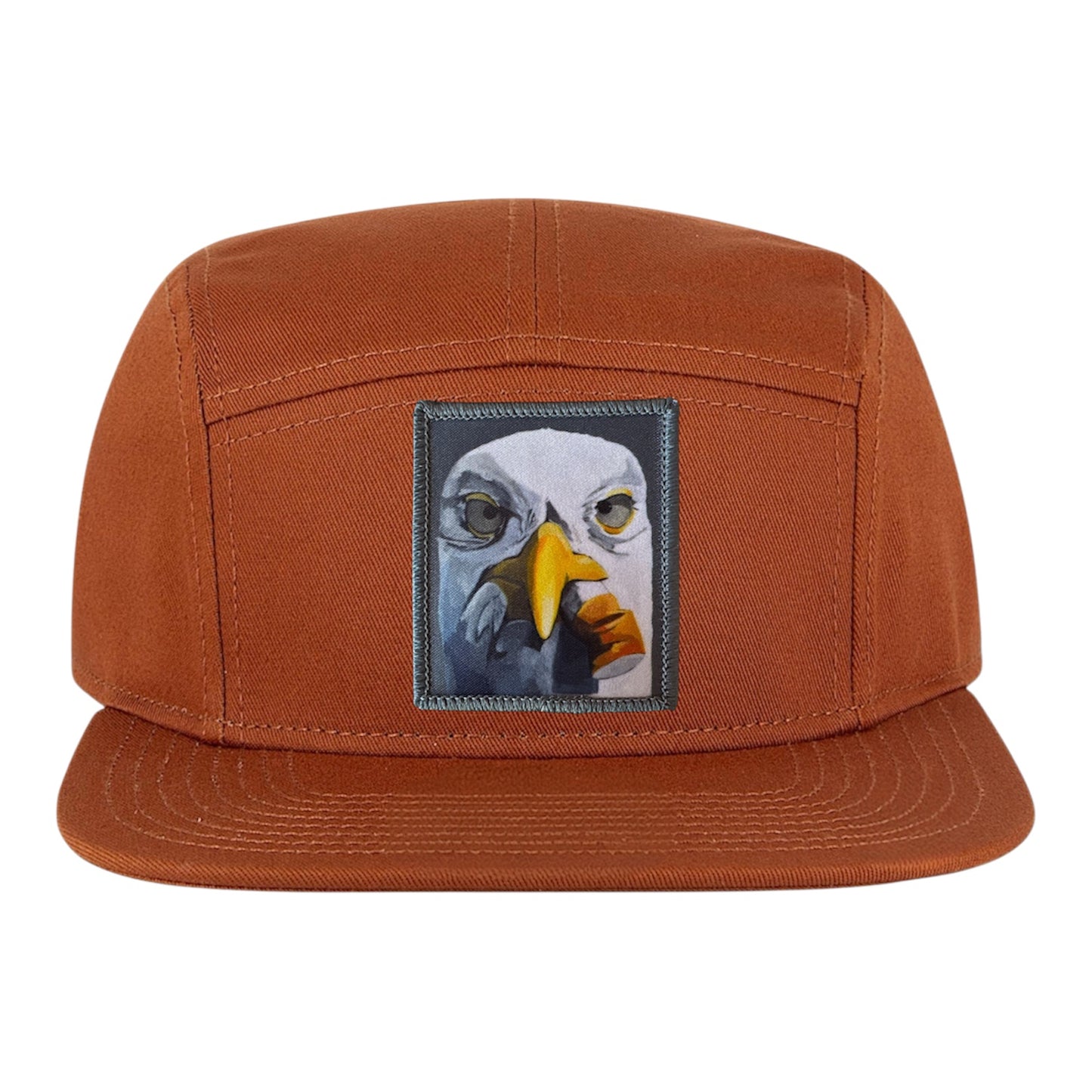 Orange Camper Hat Hats FlynHats Seagull with Cig