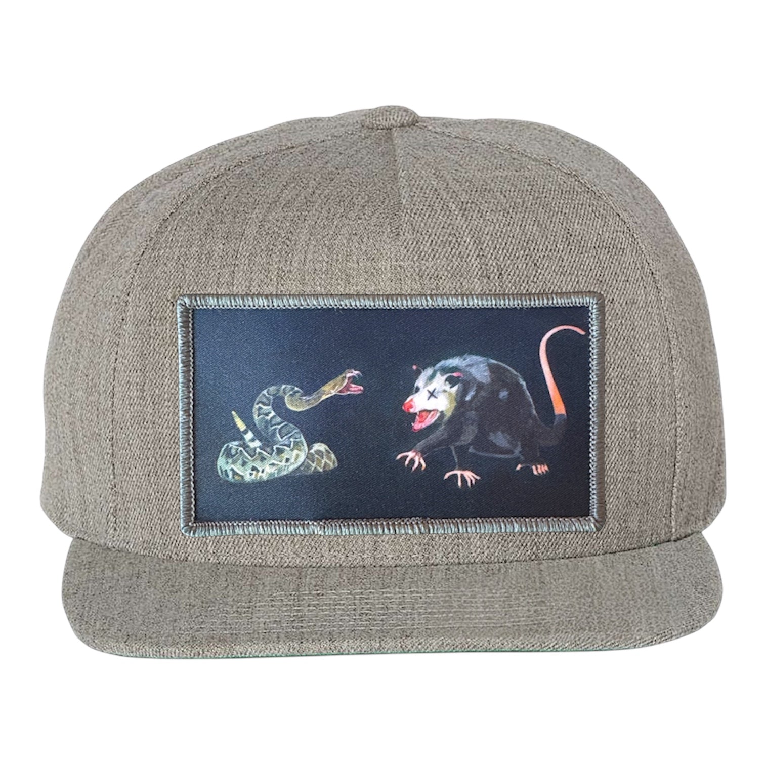 Heather Grey Snapback Hats Flyn Costello